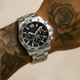 Presente Perfeito! Relógio Masculino Premium Aço Inox - À Prova D'Água - Inoxidavel em Oferta na Shopee