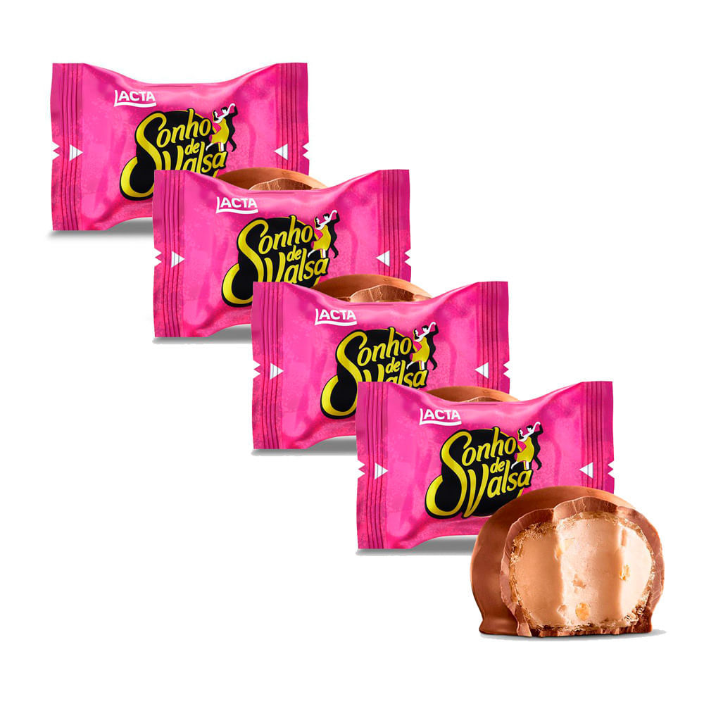 Kit 4 Bombom Lacta Sonho de Valsa com 20g