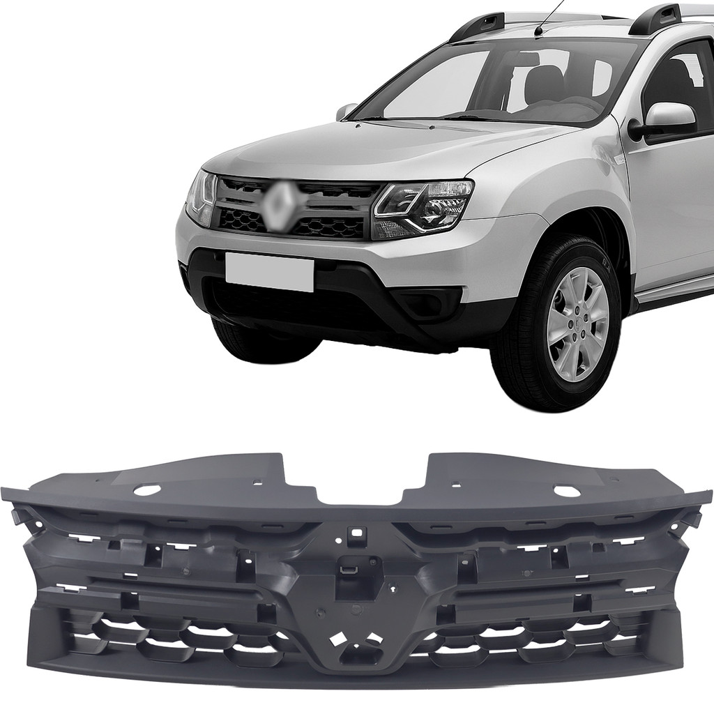 Grade Radiador Dianteiro Duster 2015 2016 2017 2018 2019 2020 Interna Preta em Oferta na Shopee