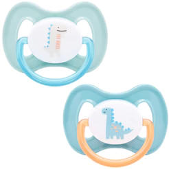 Kit 2 Chupetas Confort Magic Dino 0-6 meses Tam 1 Buba