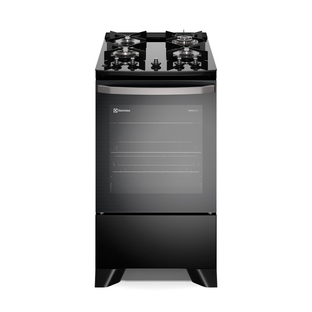 Fogão a Gás de Piso 4 Bocas Electrolux em Inox com VaporBake - FE4GP em Oferta na Shopee
