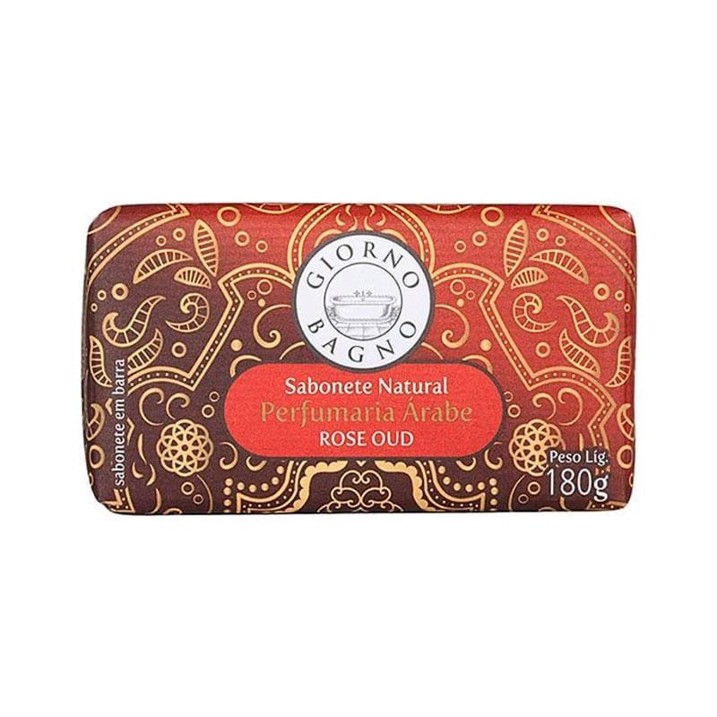 Sabonete Natural em Barra Giorno Bagno Rose Oud 180g em Oferta na Shopee