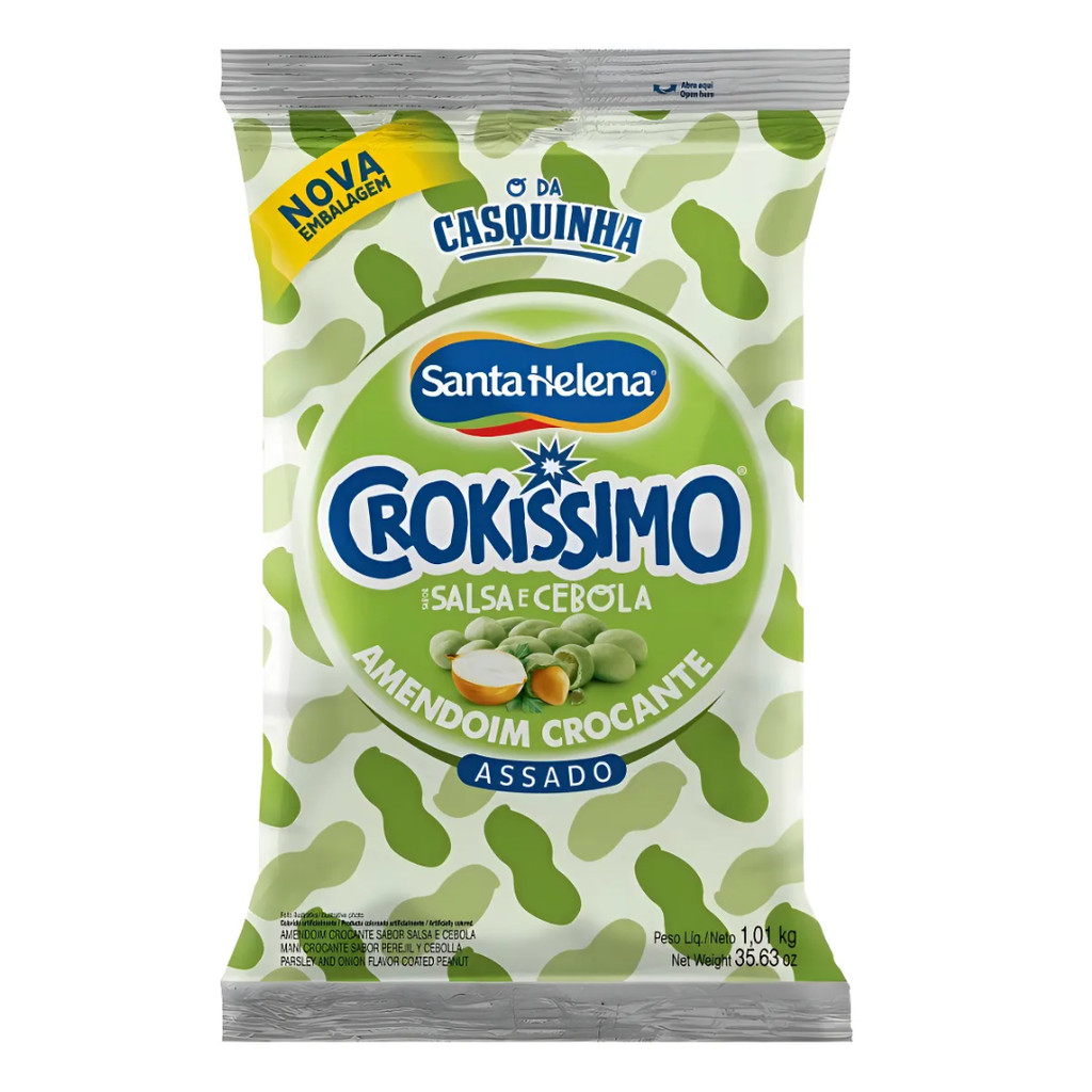 Amendoim Crokíssimo Salsa e Cebola 1kg | Santa Helena