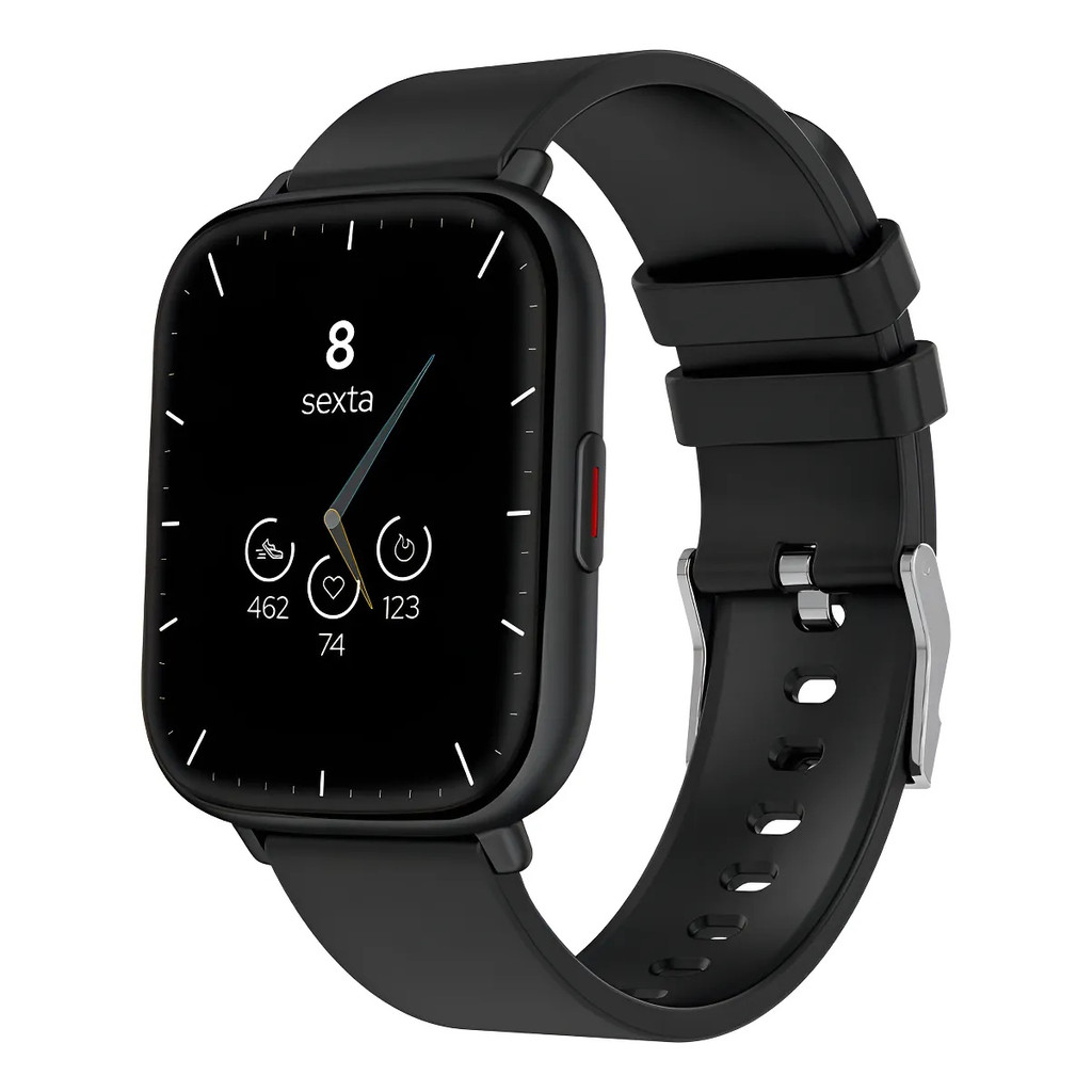 SMARTWATCH ESPORTIVO WB 45MM TELA 1,85 TRACKER 24 MODOS PRETO