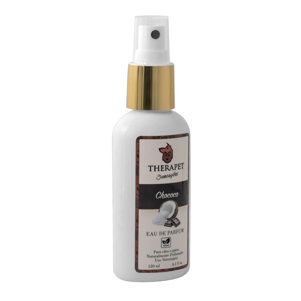 Eau De Parfum Sensações Cães E Gatos Chocolate E Coco Therapet - 120ml