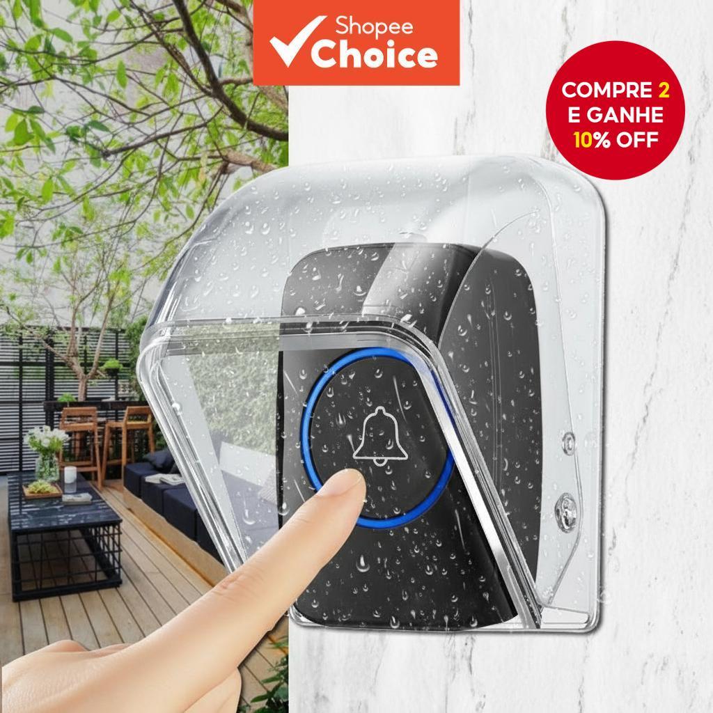  Capa protetora impermeável para campainha inteligente, proteção contra chuva e neve, fácil de instalar, protetor