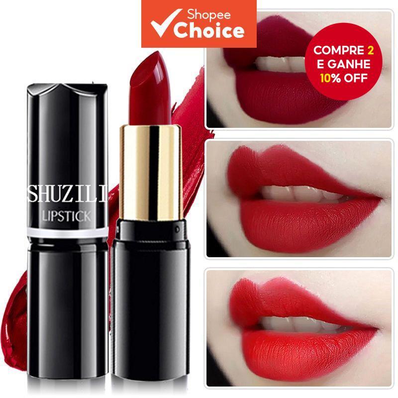 Shu Zili Round Makeup Batom Hidratante Cosméticos Fácil De Aplicar Cor E Não Desbotar