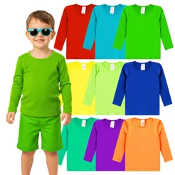 Kit de 2 ou 3 Blusa Térmica Menino Proteção Solar Moda Praia Masculino Infantil