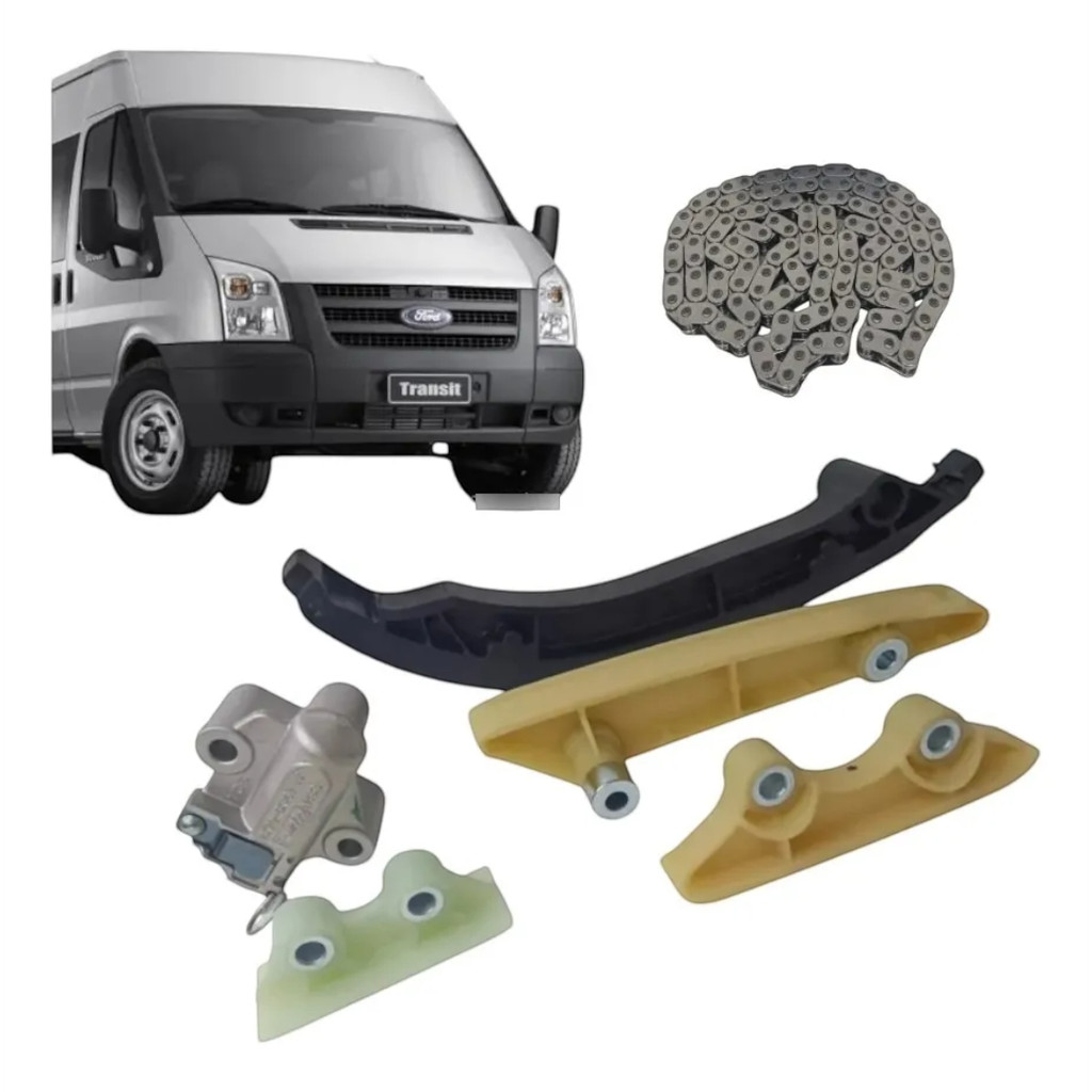 Kit Corrente Tensor Guias Ford Transit 2.2/2.4 08/2013 Orig