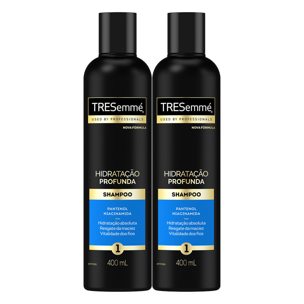 Kit 2 Shampoo TRESemmé Hidratação Profunda 400ml em Oferta na Shopee