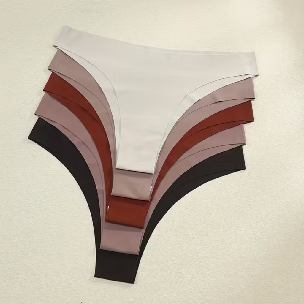 Kit 5 Calcinha Sem Costura Não Marca Calcinha Corte a Laser Tanga Ad*