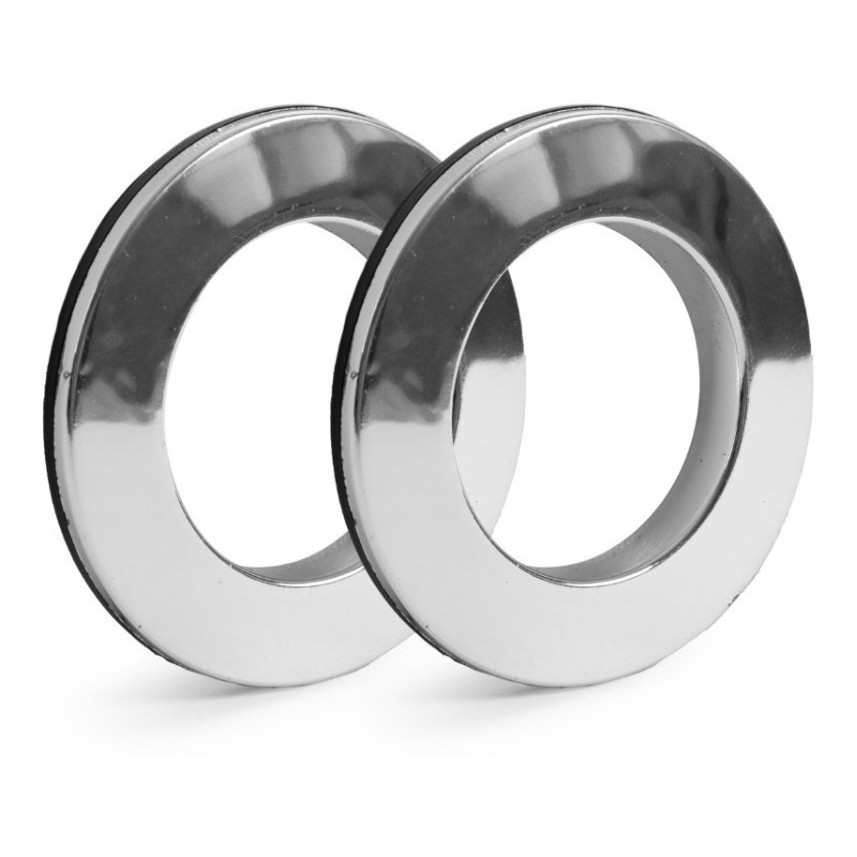 Ilhós Argola Cromado Para Cortina 28mm Pct 100 Pares Redondo