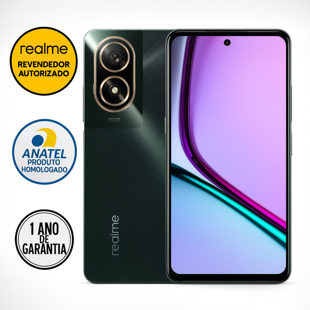 Celular Smartphone Realme C75x C 4g 256gb/8gb Ram Azul Global Anatel Revendedor Autorizado Realme - Miniatura 3