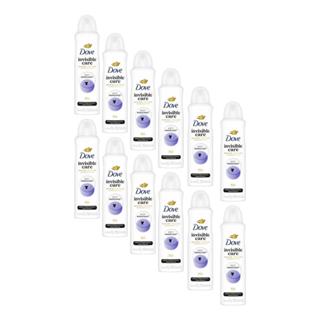 Kit 12 Desodorantes Dove Antitranspirante Aerossol Invisible Care 150ml em Oferta na Shopee