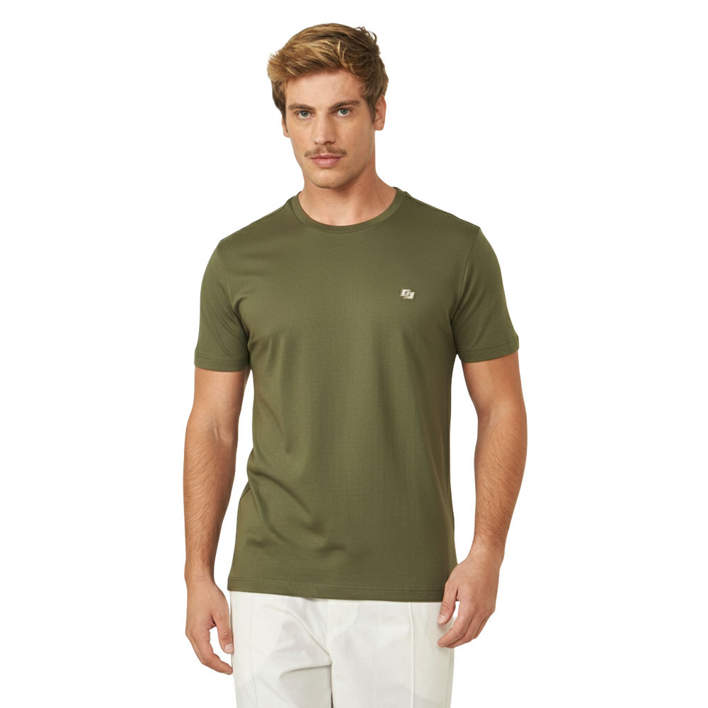 Camiseta Colcci Slim Com Detalhe Em Logo