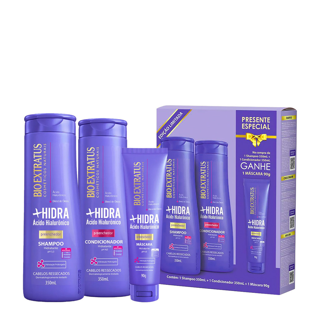 Bio Extratus Kit +Hidra Duo (2 produtos) em Oferta na Shopee