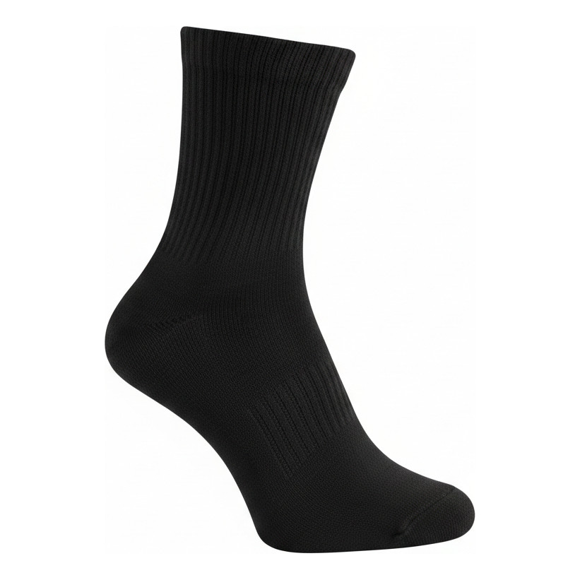 Kit 5 Meias Poliamida Esportivas Corrida Flash Meias Pretas