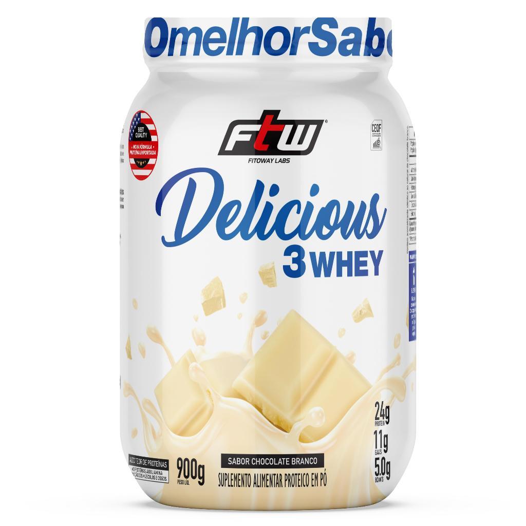 Whey Protein Delicious FTW Hidrolisada Concentrada E Isolada 900g em Oferta na Shopee
