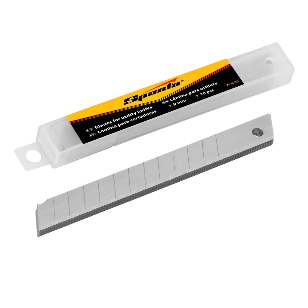 LAMINA PARA ESTILETE, 9MM, 10PCS // SPARTA em Oferta na Shopee