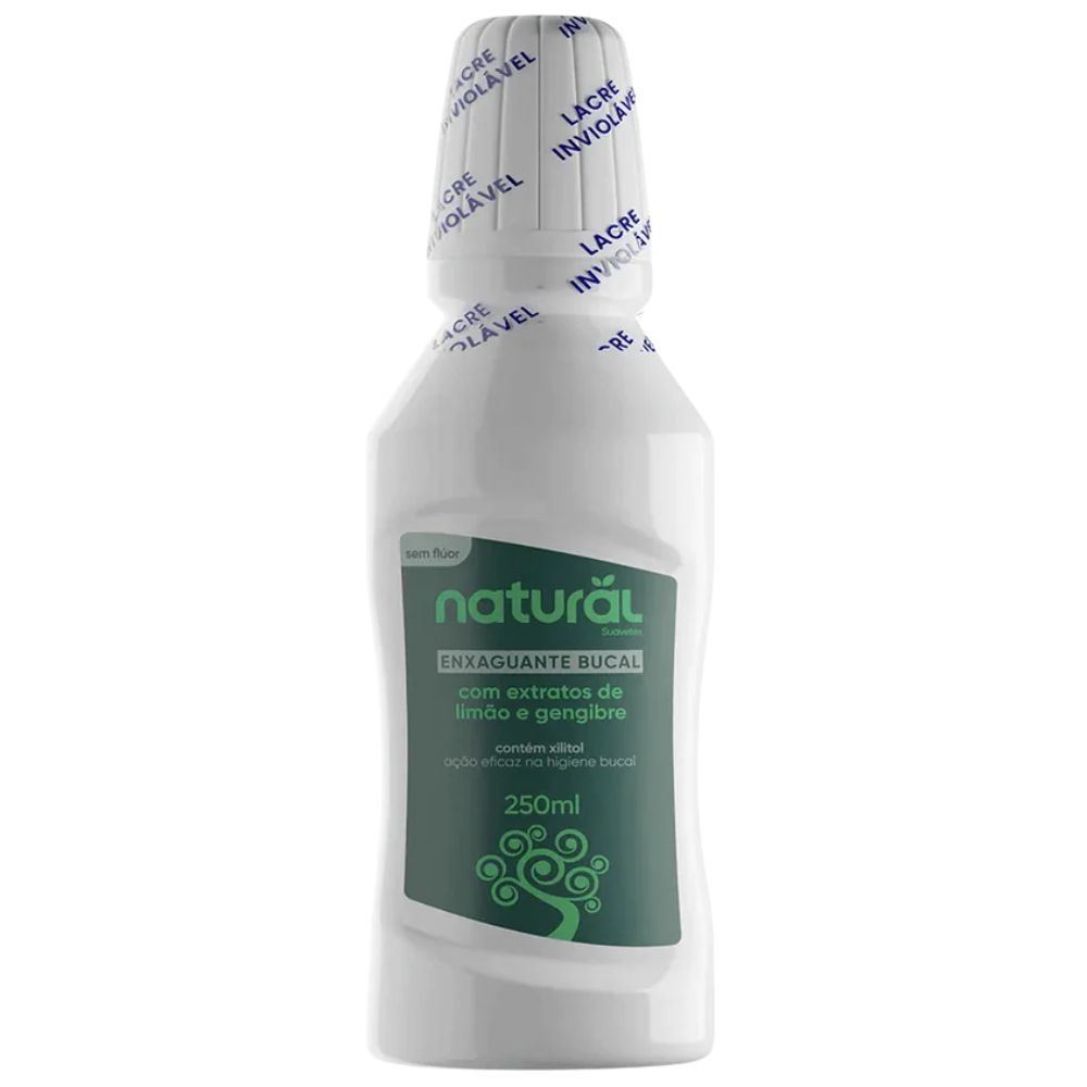 Enxaguante Bucal Natural com Limão e Gengibre 250ml - Orgânico Natural