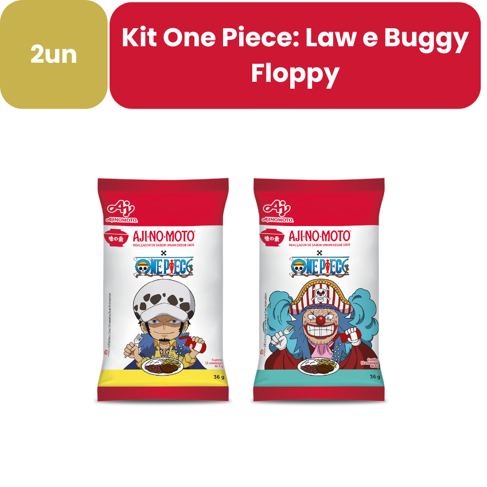 Kit AJI-NO-MOTO® One Piece: Law e Buggy Floppy