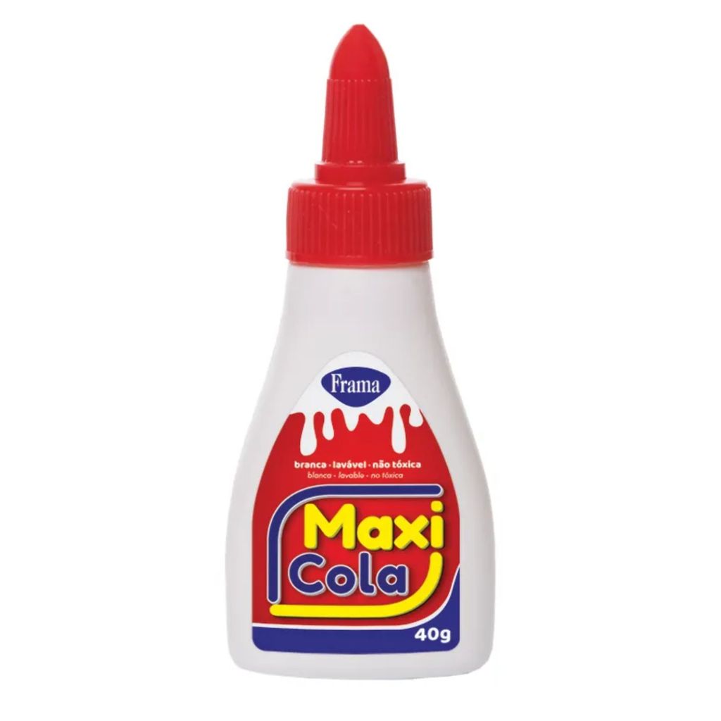 Cola Escolar Frama Maxi 40g Lavável e Não Tóxica em Oferta na Shopee