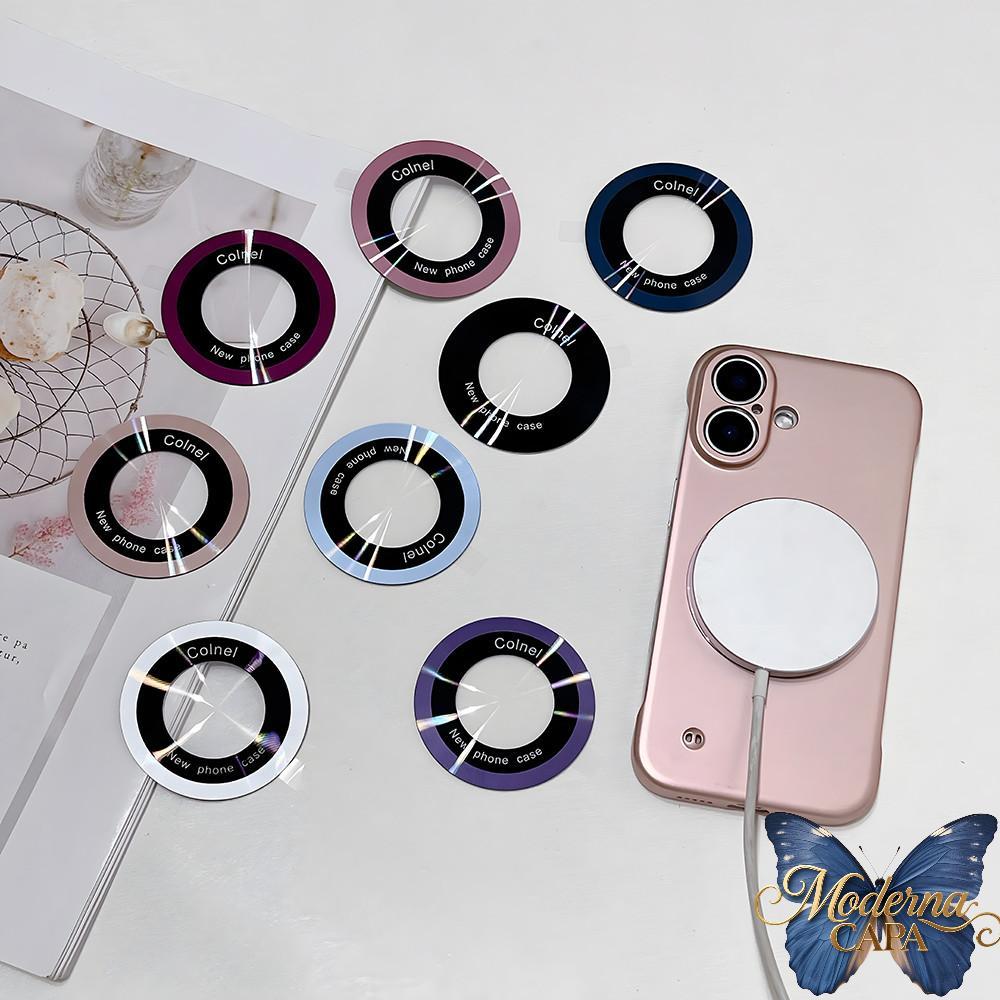 Anel Adesivo Magnetico Para iPhone Celular Sem Fio Placa De Metal Durável