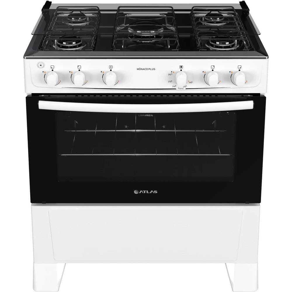 Fogão a Gás de Piso 5 Bocas Atlas Mônaco Plus em Oferta na Shopee
