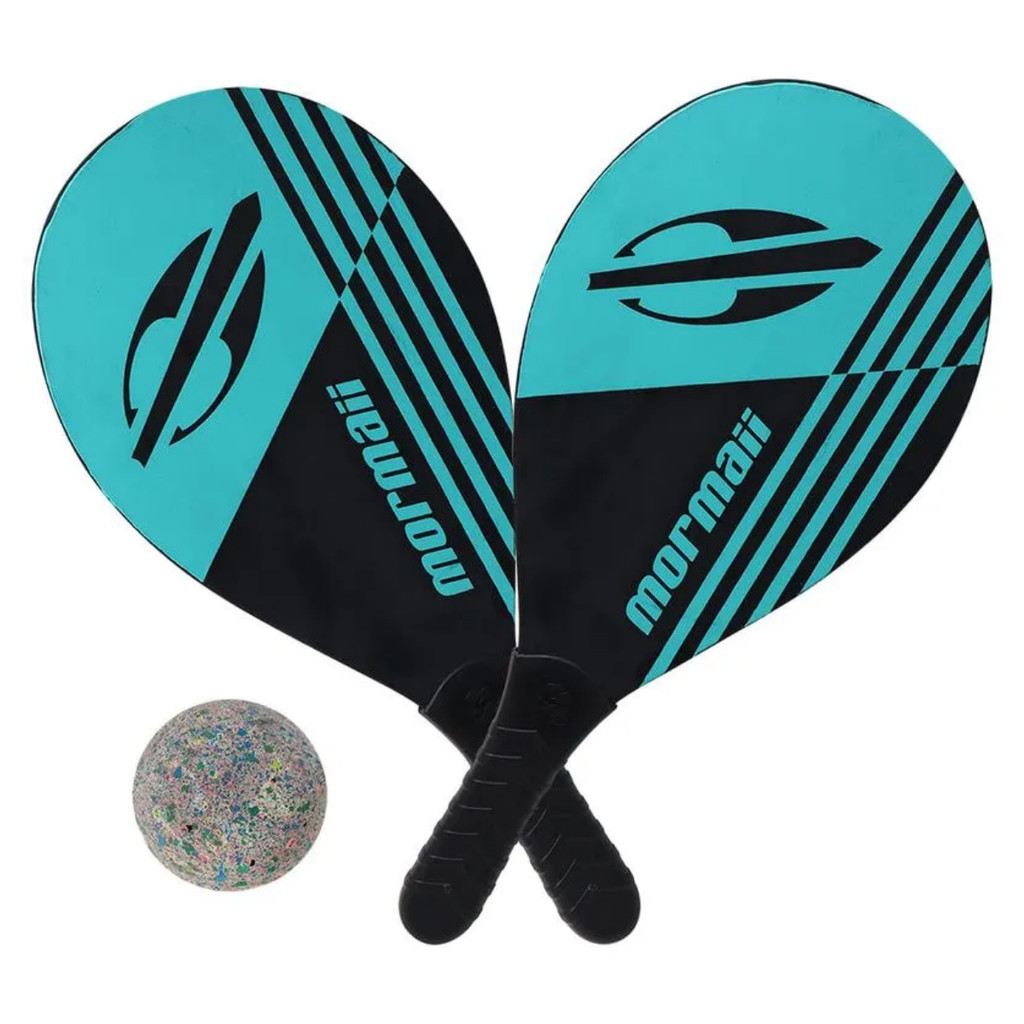 Kit Raquete Frescobol Mormaii com Bolinha e Sacola de Transporte