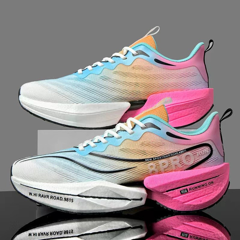 Placa De Carbono Absorção De Choque Correndo Tênis Esportivo Super Leve Sapatos Casuais34-45