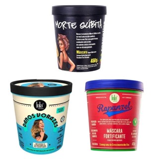 Cronograma Capilar - Máscaras Lola Morte Súbita 450g Danos Vorazes 450g Rapunzel 450g em Oferta na Shopee