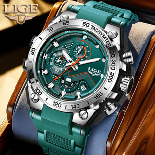 LIGE Relógio Luminoso Original Masculino Unissex Esportes Silicone À Prova D'água Anti-Ferrugem De Pulso Cronógrafo Reló em Oferta na Shopee