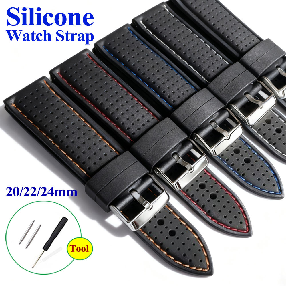 Pulseira Esportiva De Borracha De Silicone 20/22/24mm Para Citizen Eco-Drive Diver Diving Atum Homens Mulheres Pulseiras