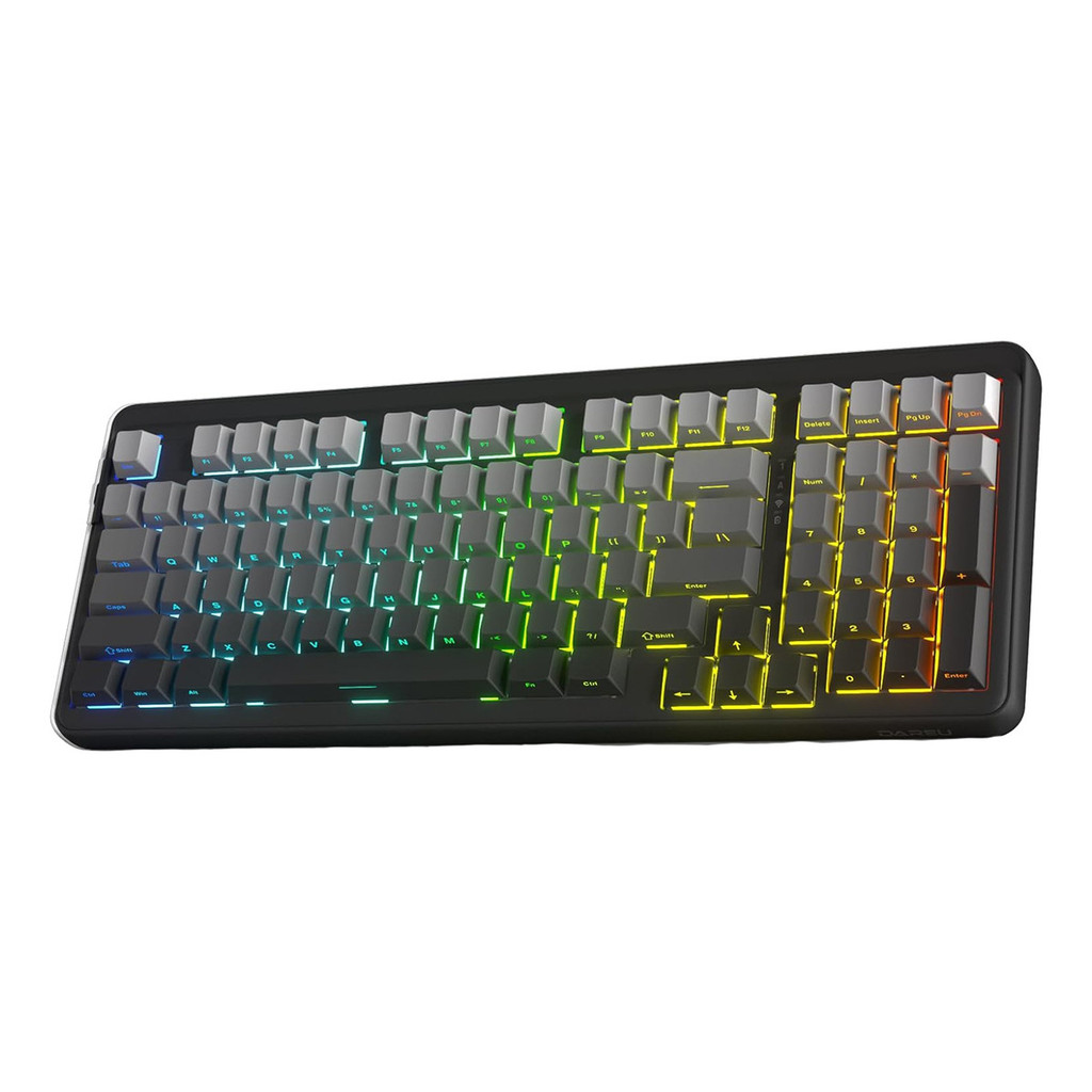 Teclado Mecanico Gamer Wireless Tri Mode Sem Fio Bluetooth 2.4g Hot Swap Led Rgb Dareu Ek98 Pro