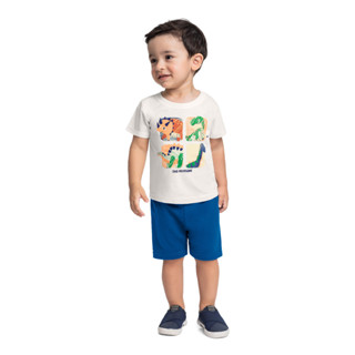 Conjunto Camiseta Dino Bermuda Bee Loop em Oferta na Shopee
