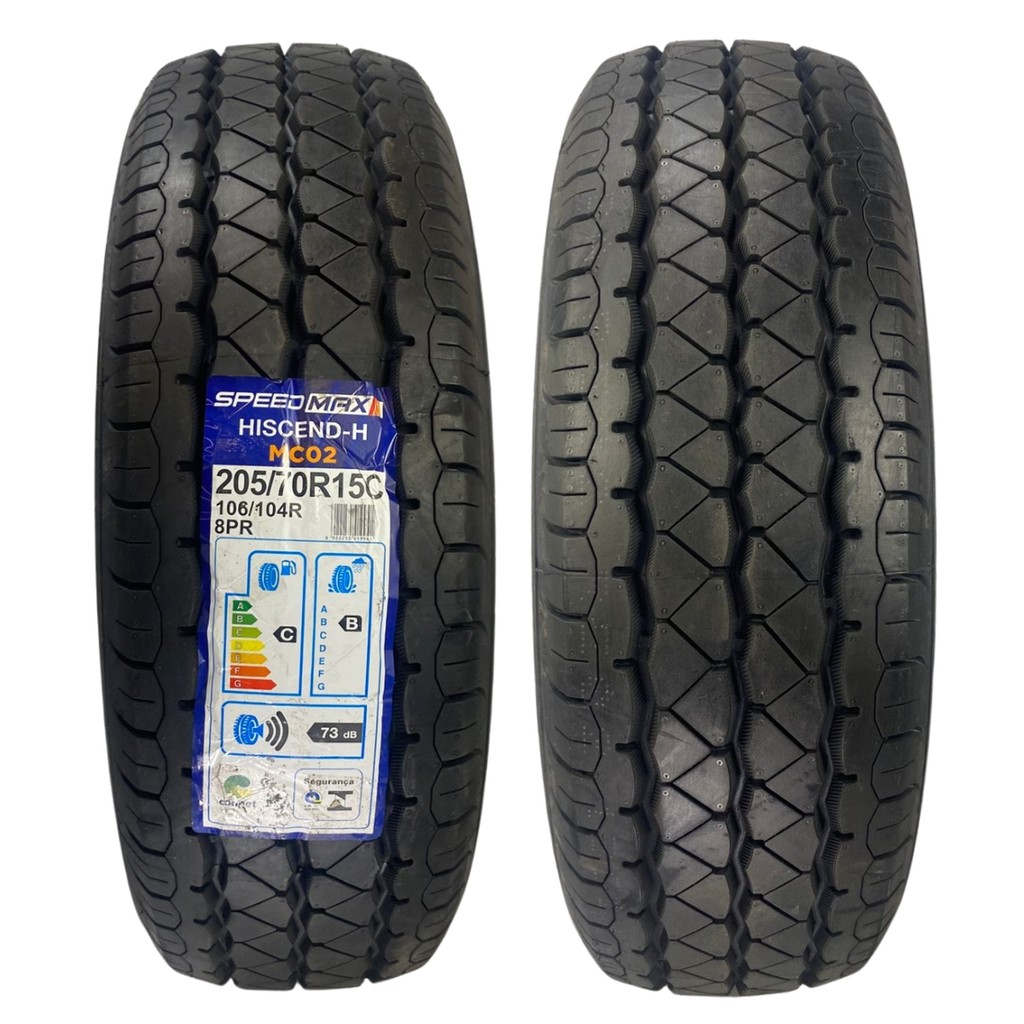 KIT 02 PNEUS Speed Max 205/70R15C 106/104R H-MC02 Reforçado Para Vans Utilitários e Carga em Oferta na Shopee