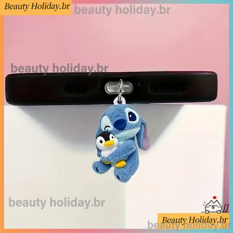 2D Ponto Telefone Plugue À Prova De Poeira Para IPhone Tipo-C Novo Disney Anime 2D Avião Android Porta De Carregamento D
