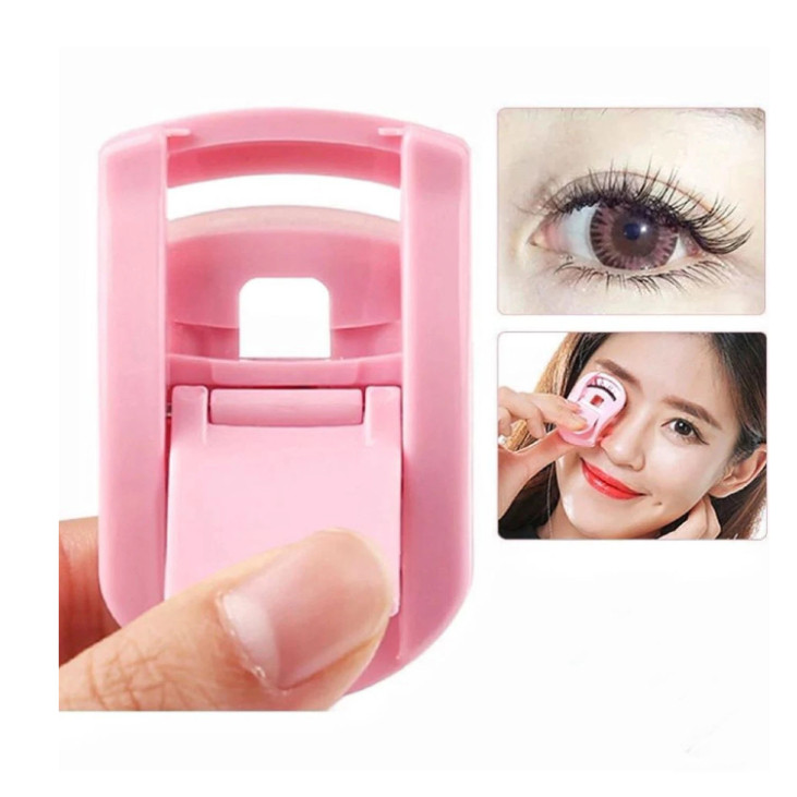 Mini curvador de cílios portátil, clipe curvador de cílios postiços extensão de cílios em Oferta na Shopee