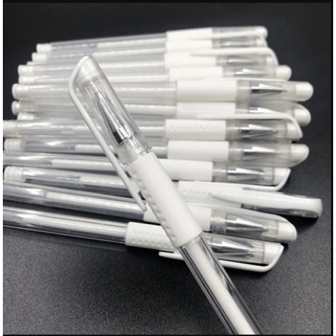 Kit de Canetas Em Gel Branca Profissional Ponta Fina 1mm em Oferta na Shopee