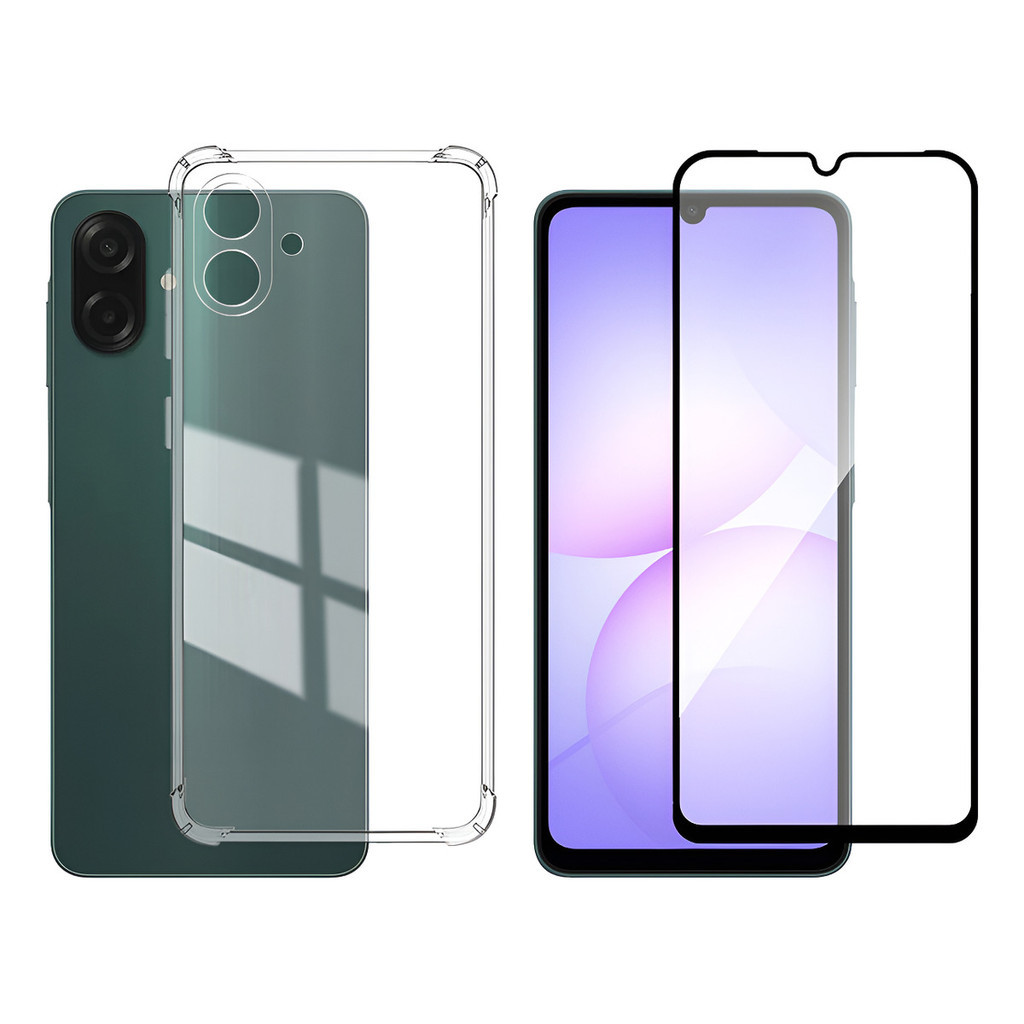 Capa Capinha Anti Impacto Para Galaxy A07 + Película 3D Vidro Temperado em Oferta na Shopee