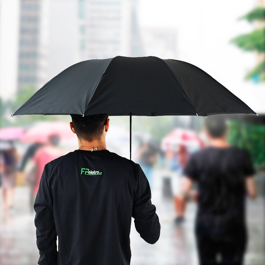 Guarda Chuva Abre E Fecha Automático Contra Vento Reforçado