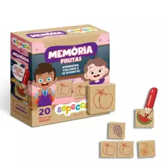Jogo da Memória Infantil Memória Frutas Sopecca - ES22