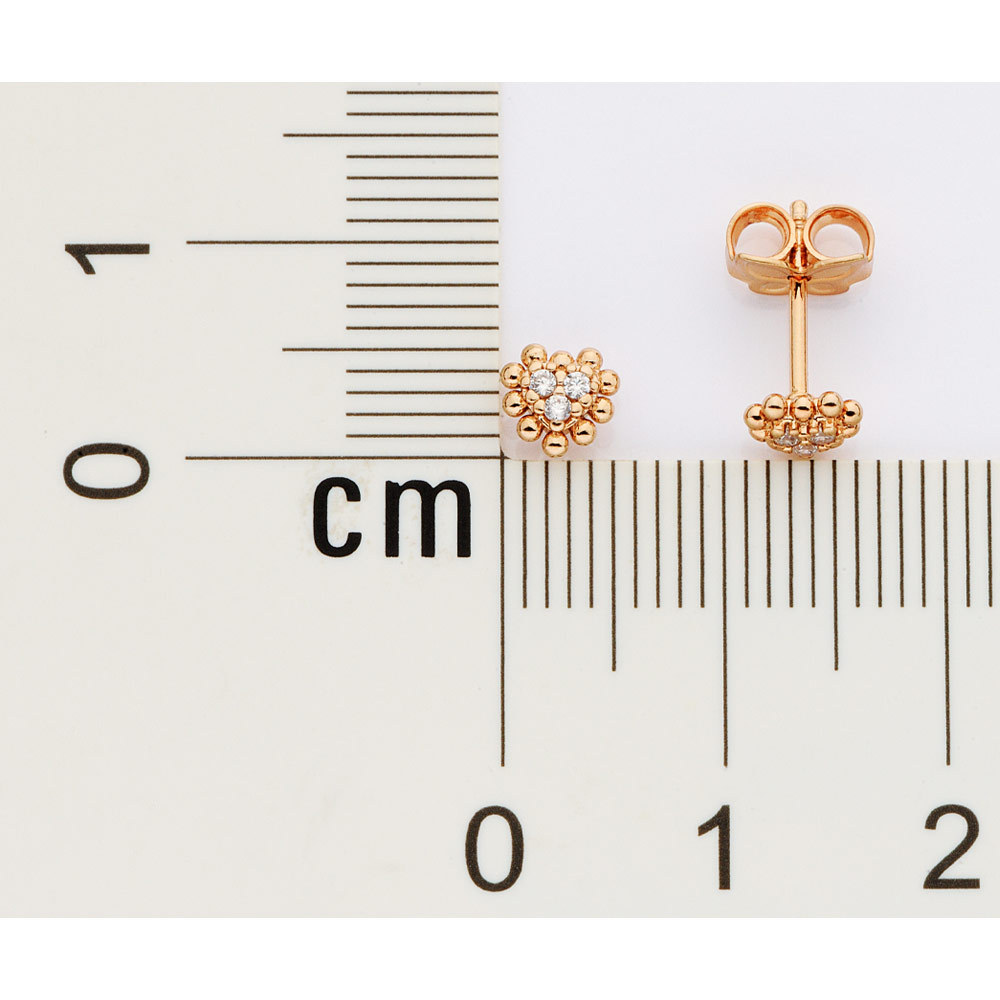Brinco Coracao Com 6 Zirconias De 1,25 Mm (P Rommanel 527568 · foto 2