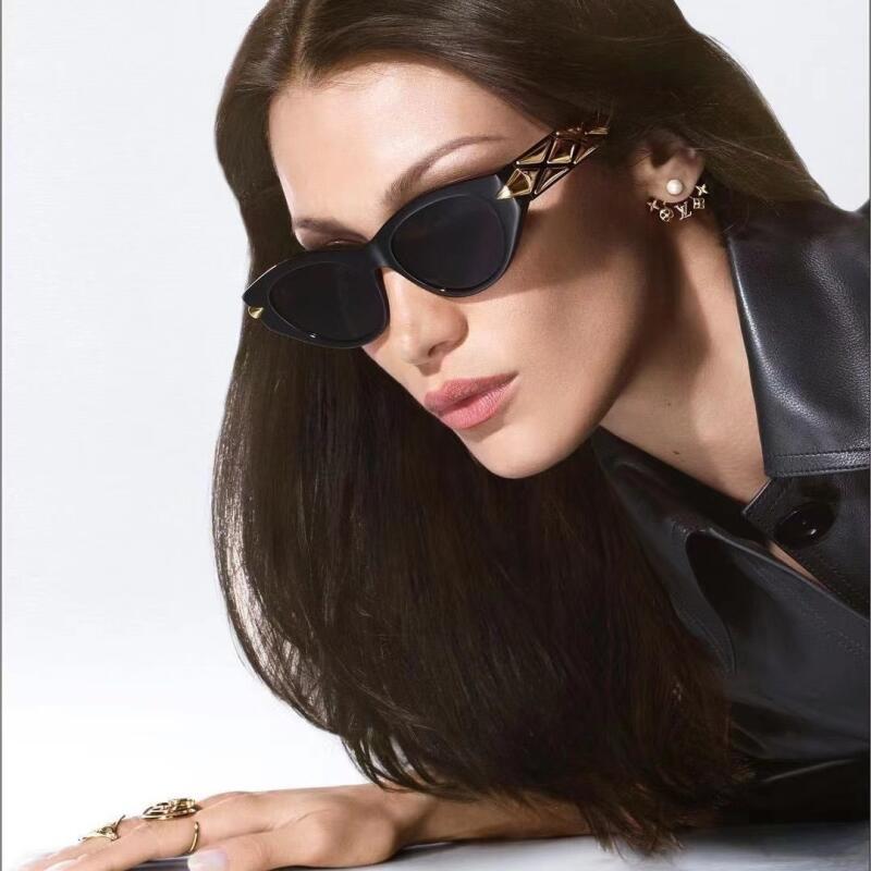 Óculos de Sol Femininos de Marca de Luxo Vintage Quadrados Moda Retro Óculos de Sol Olho de Gato Óculos de Sol