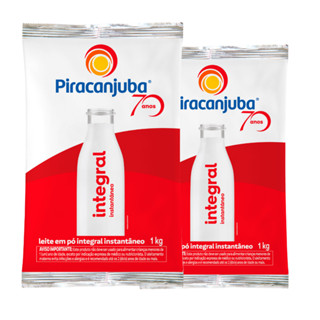 Kit 2 Leite em Pó Integral Instantâneo 1kg Piracanjuba em Oferta na Shopee