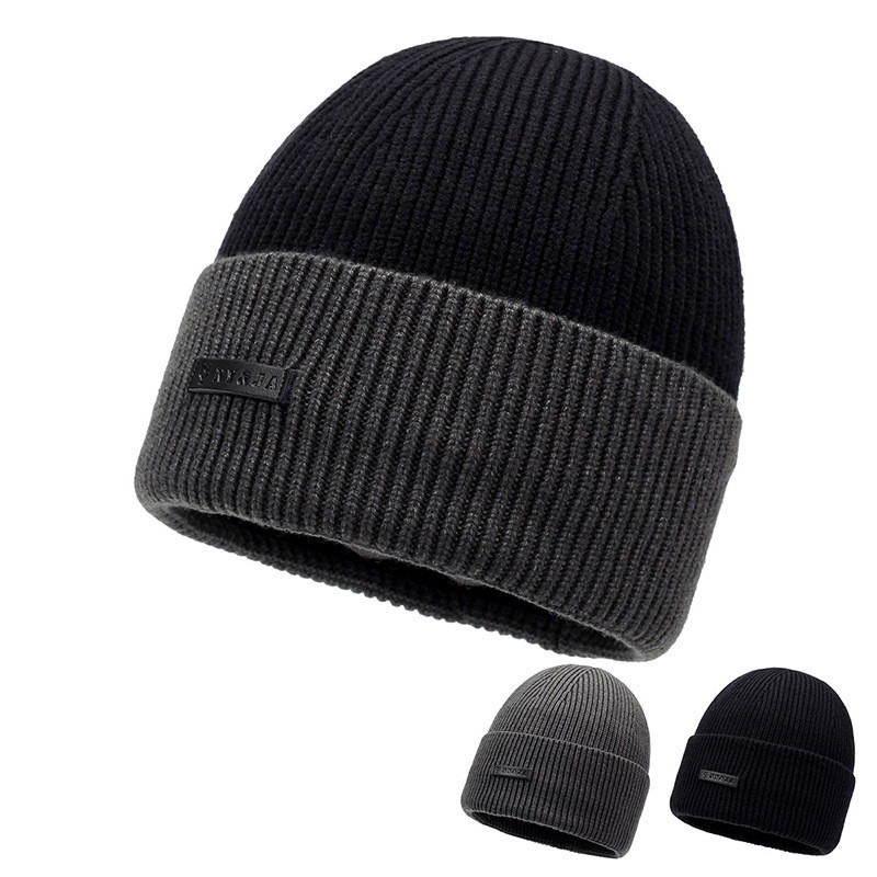 Trucker Hats Woolen Hat Men Winter Warm Padded And Thickened cold-proof Knitted Capoutdoor Sports Pullover Caps&**&-**&-