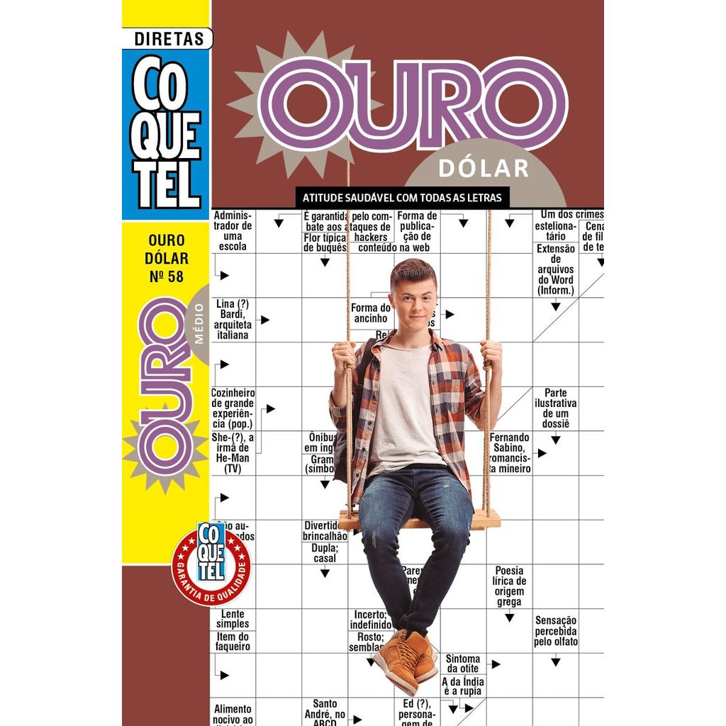 Palavras-Cruzadas Diretas Coquetel Ouro Dólar 58 | Nível Médio | 56