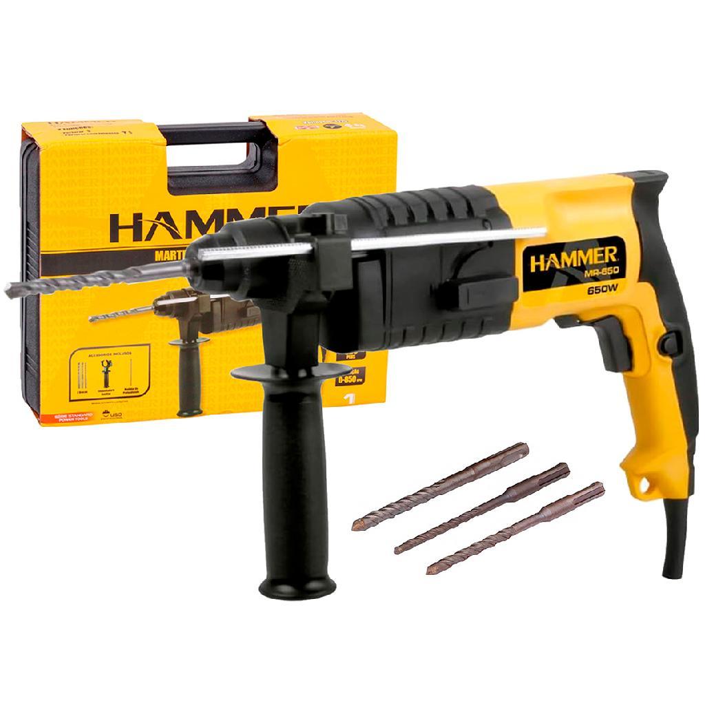 Martelete Rotativo Perfurador Sds Plus Hammer 650w Gymr650 110V Cor Amarelo/Preto em Oferta na Shopee