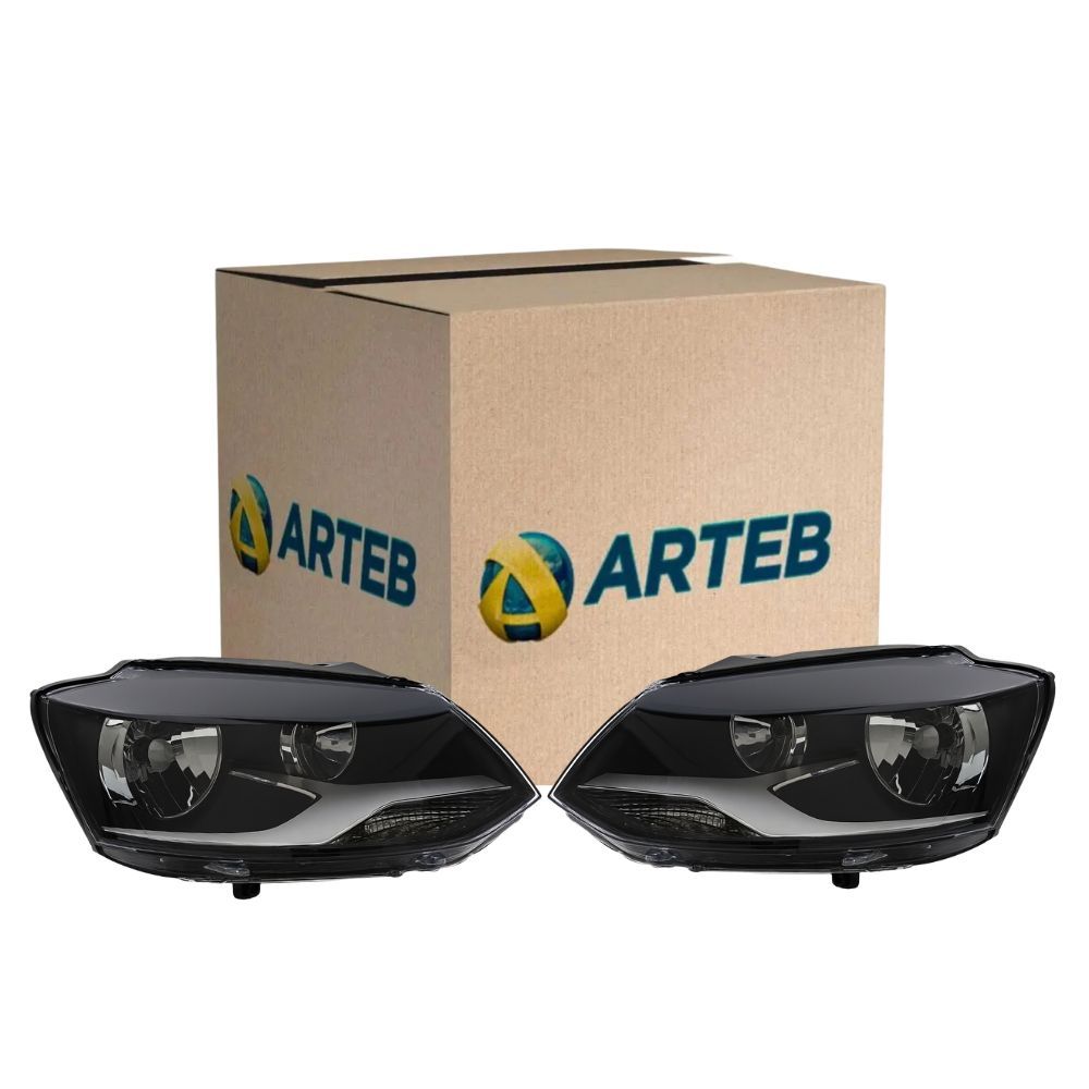 Par Farol Fox 2010 11 12 13 14 Foco Duplo H7 H1 Arteb em Oferta na Shopee