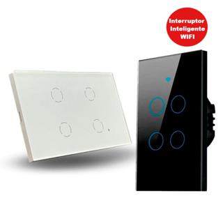 Interruptor Inteligente 1.2.3.4  Botões Teclas Tuya Alexa Wifi em Oferta na Shopee